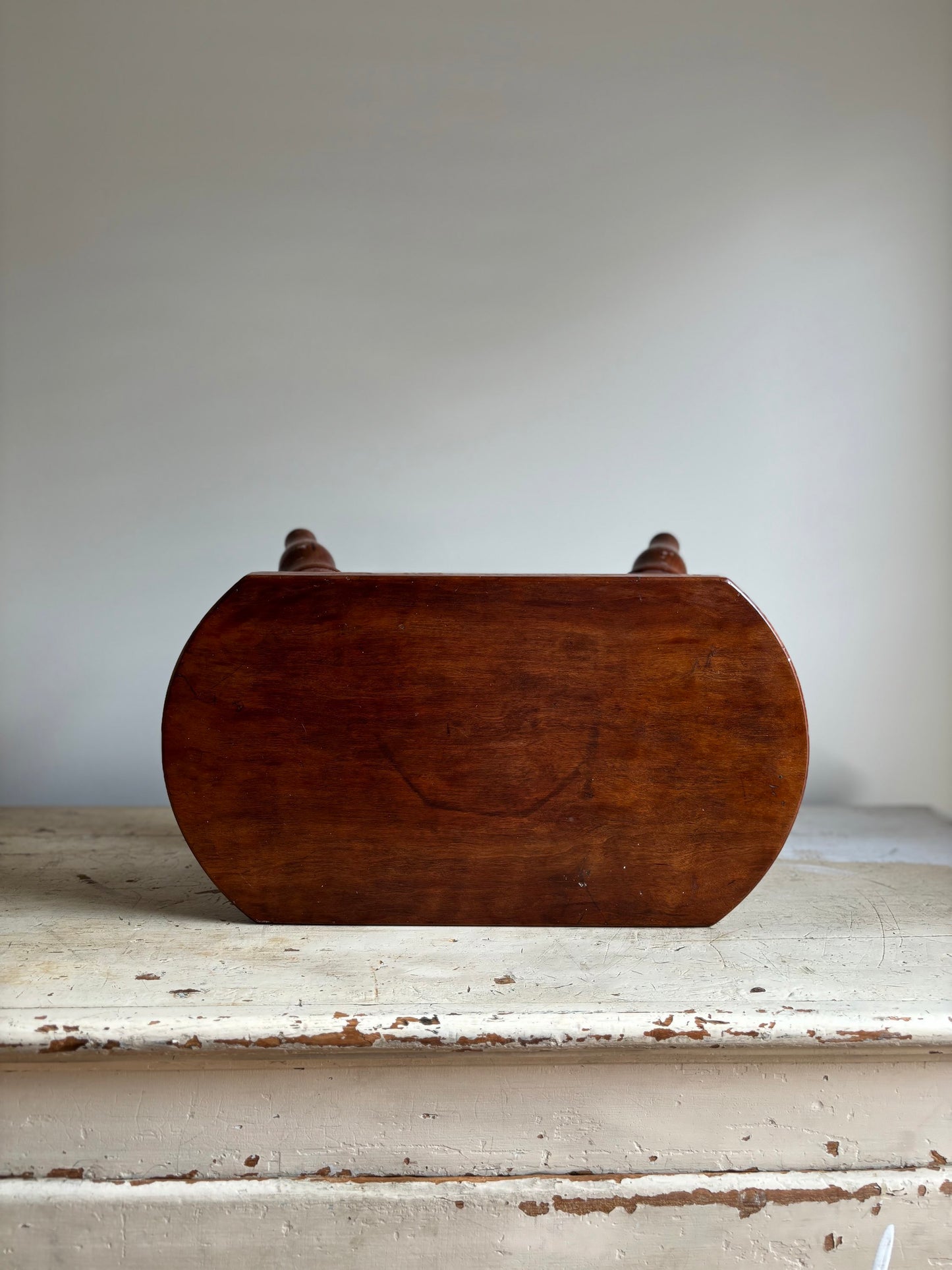 Antique Solid Wood Footstool image 2