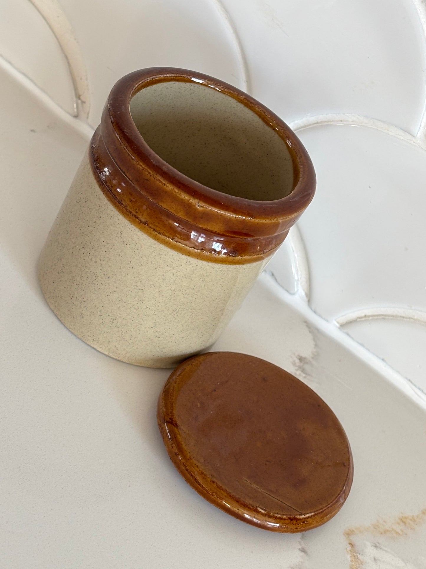 Small Vintage English Moira Pottery Crock image 2