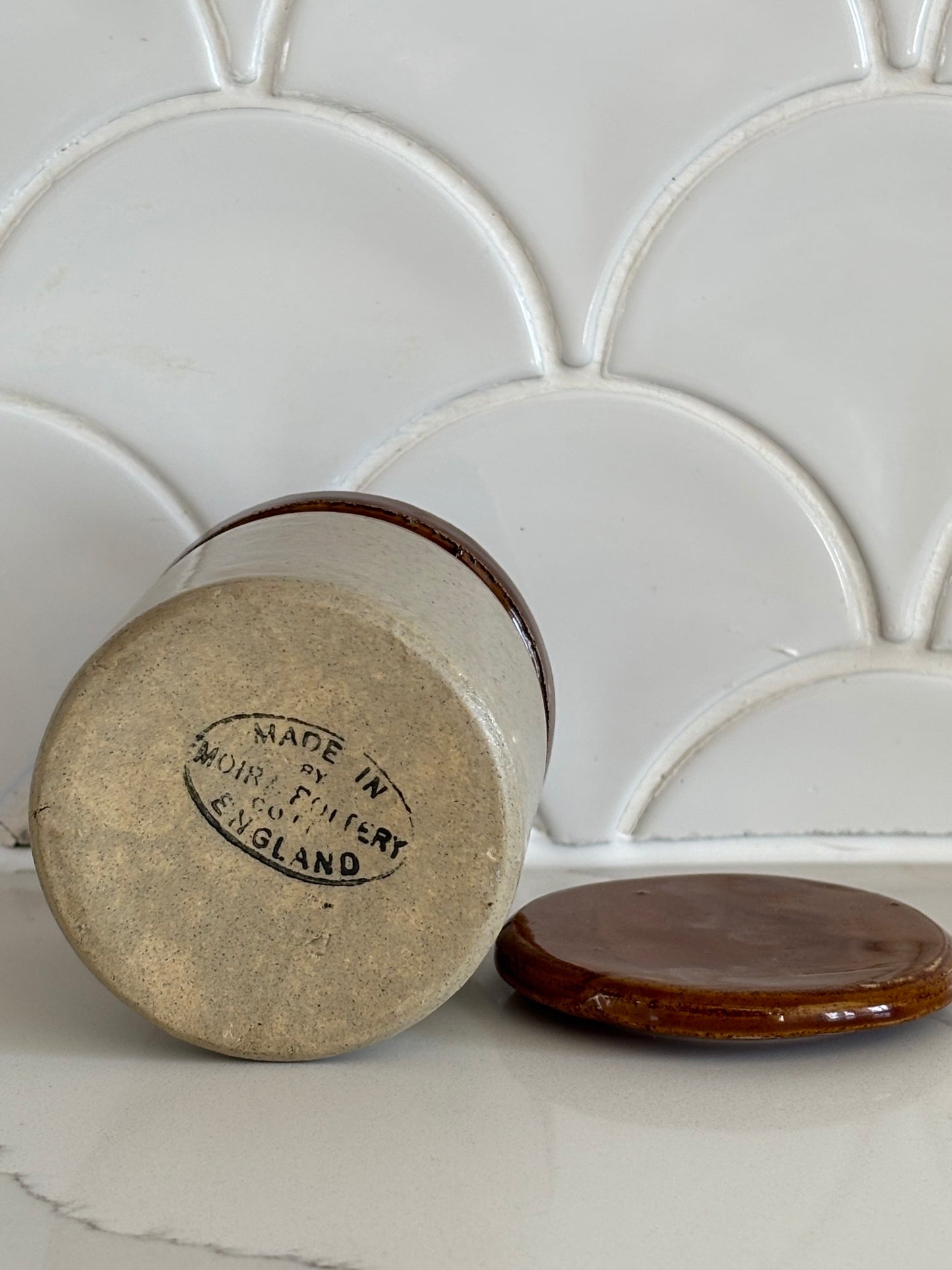 Small Vintage English Moira Pottery Crock image 3