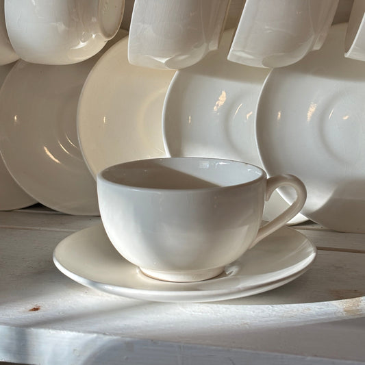 Adeline Vintage Ironstone Teacup & Saucer